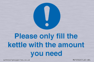 Please only fill the kettle with the amount you need